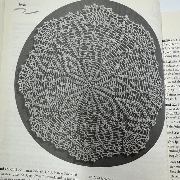 The Ultimate Doily Crochet Pattern Book 1983 American School Of Needlework - Picture 10 of 16